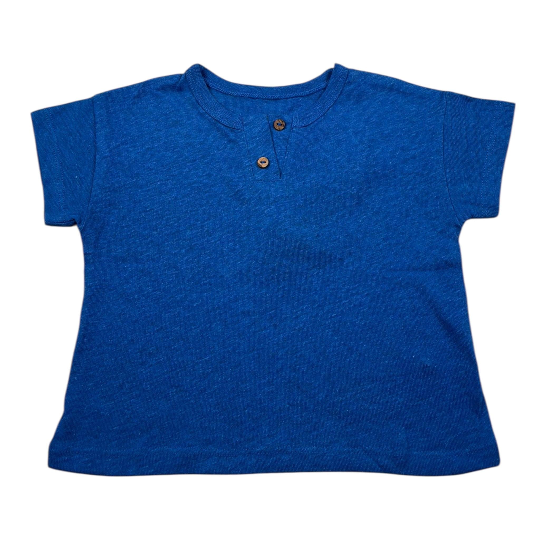 Play Up T-Shirt Girocollo Tinta Unita per Neonato PA011AQ11150 BLU PLAY UP 
