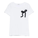 Il Gufo T-Shirt Girocollo Tinta Unita con Ricamo per Bambina P25TS476MF032 BIANCO IL GUFO 