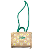 Saint Barth Borsa Tinta Unita con Stampa In Paglia per Bambina VAMI009 BEIGE SAINT BARTH 
