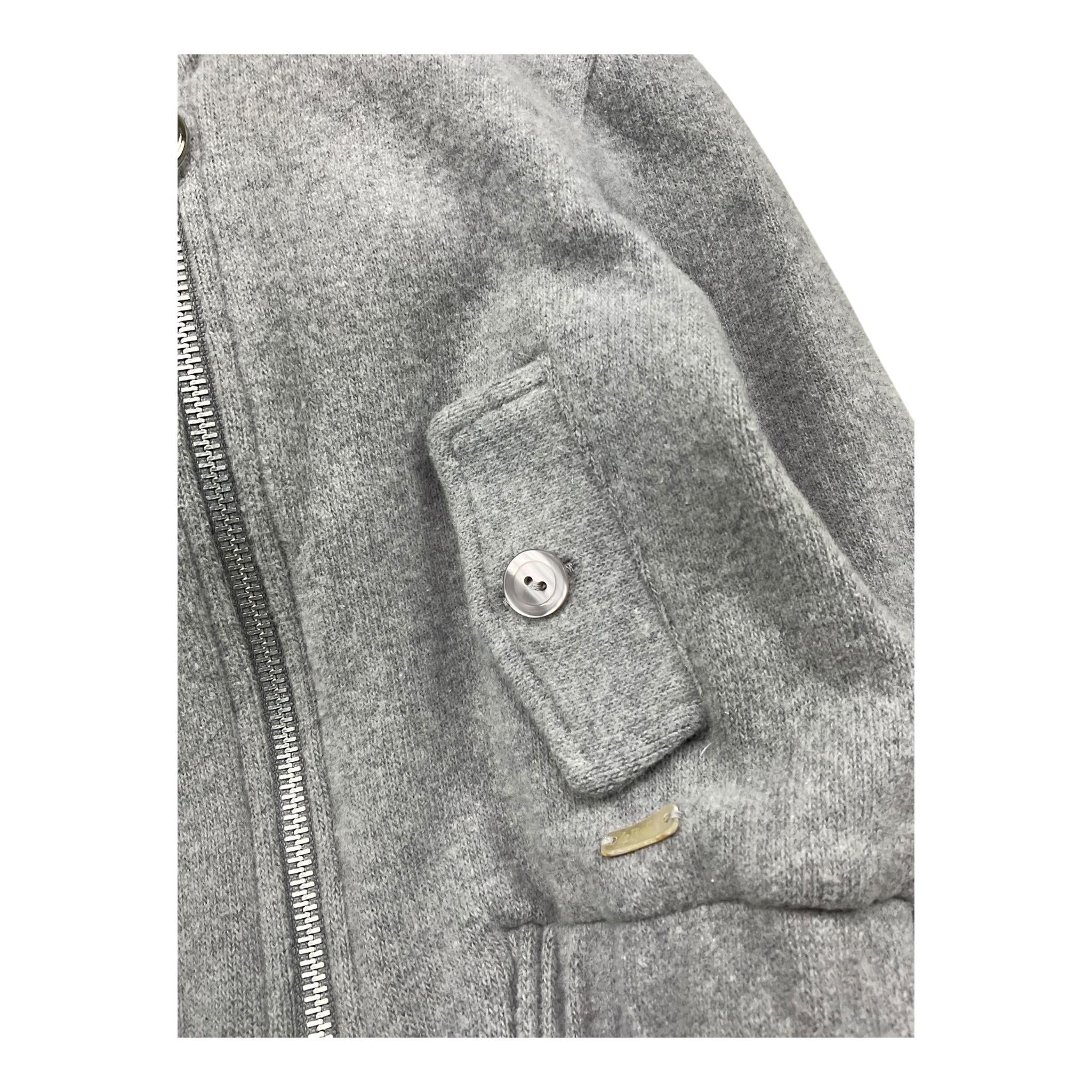 LE BEBE' felpa tinta unita con zip e cappuccio Grigio per Neonato LBB5241 GRIGIO LE BEBE' 