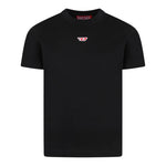 Diesel T-Shirt Girocollo Tinta Unita con Stampa per Bambino J02237 NERO DIESEL 