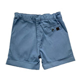 Tartine Et Chocolat Bermuda-Shorts, einfarbig, mit verstellbarer Taille, blau, für Neugeborene