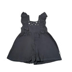 Petit Indi Tuta Tinta Unita con Stampa per Bambina SS25BK5026XJ GRIGIO PETIT INDI 