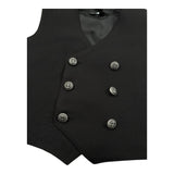 Daniele Alessandrini Gilet Tinta Unita Doppiopetto per Neonato 1296B00046 NERO DANIELE ALESSANDRINI 