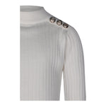 FUN & FUN maglia mezzo collo tinta unita con applicazioni Panna per Bambina FCJSW00041 PANNA FUN & FUN 