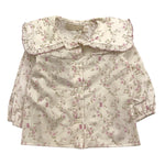 LA STUPENDERIA camicia manica lunga tinta unita con colletto Bianco per Neonata TJCM4666 BIANCO LA STUPENDERIA 