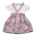 La Stupenderia Completo 2 Pezzi Body-Salopette Bicolore per Neonata TBCT544 BIANCO/ROSA LA STUPENDERIA 