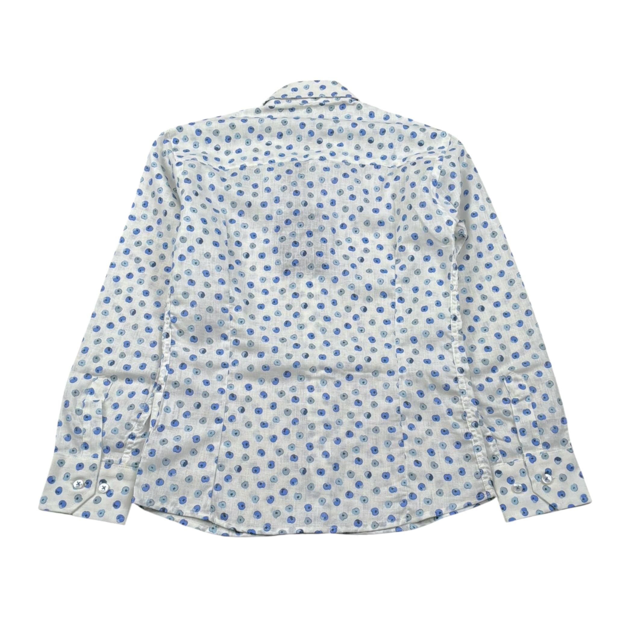 Emanuel Pris Camicia Tinta Unita Manica Lunga con Stampa per Bambino ECM4081R BIANCO EMANUEL PRIS 