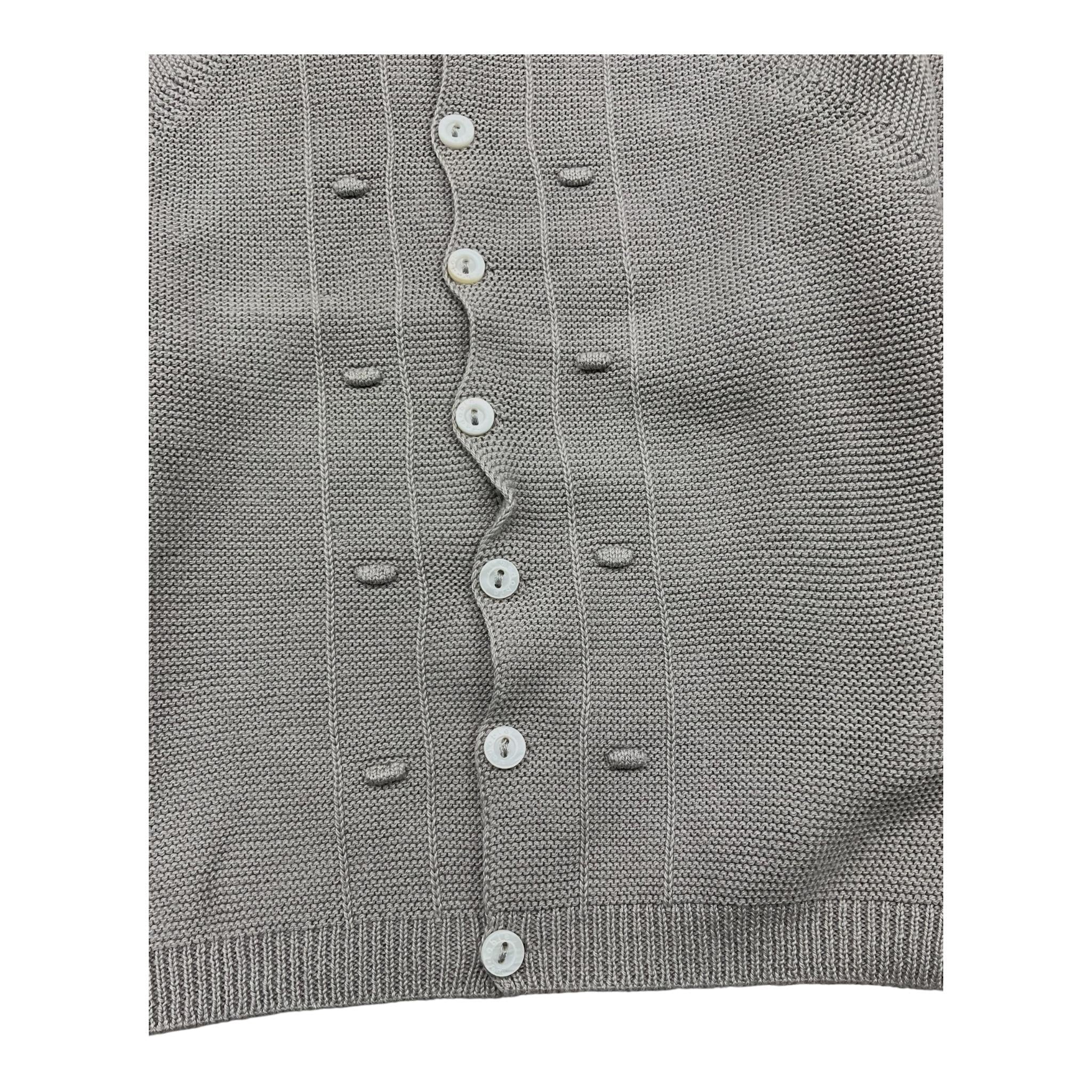 WEDOBLE cardigan tinta unita con ricami Grigio per Neonato V2202308A GRIGIO WEDOBLE 