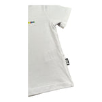 Dsquared2 T-Shirt Girocollo Tinta Unita con Logo per Neonato 1296M00007 BIANCO DSQUARED2 