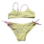 Saint Barth Costume 2 Pezzi Fascia-Mutandina per Bambina EMBOSSED GIALLO SAINT BARTH 