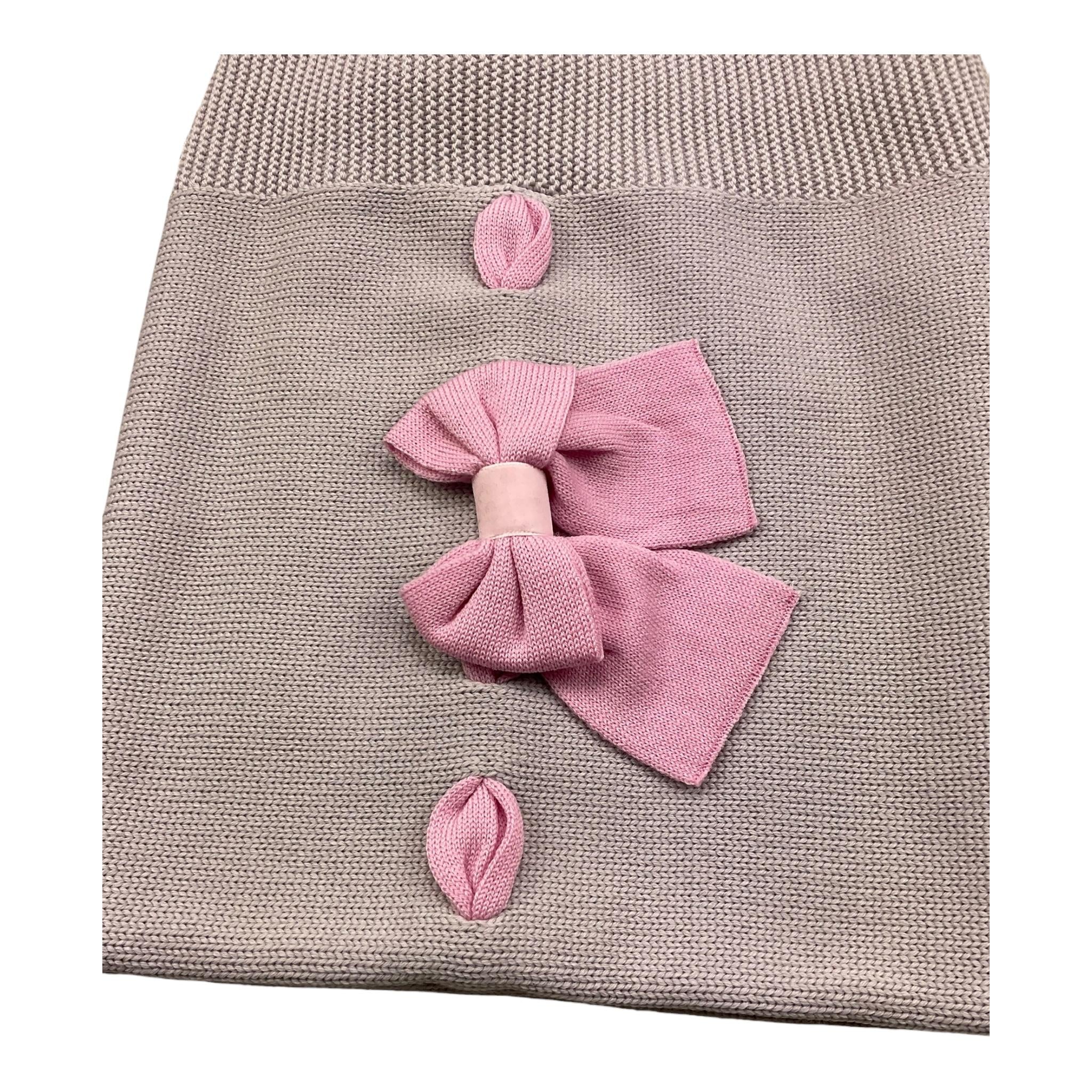 BABY LORD coperta tinta unita con ricami Beige per Neonata 100 BEIGE BABY LORD 