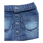 EMC gonna in denim tinta unita con elastico in vita Blu per Neonata AZ4162 BLU EMC 