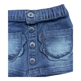EMC gonna in denim tinta unita con elastico in vita Blu per Neonata AZ4162 BLU EMC 