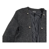 NAICE giacca tinta unita lurex Nero per Bambina 23631 NERO NAICE 