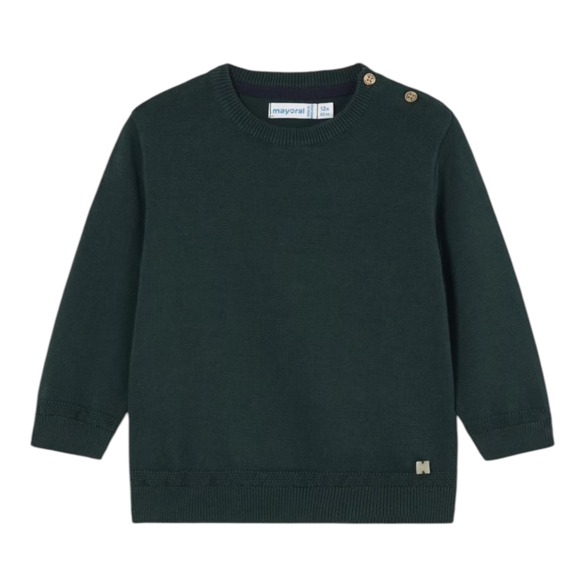 MAYORAL maglia girocollo tinta unita Verde per Neonato 309 VERDE MAYORAL 