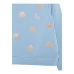 LIU JO felpa chiusa girocollo tnta unita con brillantini Azzurro per Neonata KF4108 AZZURRO LIU JO 