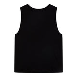 Diesel Einfarbiges Tanktop mit Rundhalsausschnitt und kontrastierendem Logo-Print in Schwarz für Jungen