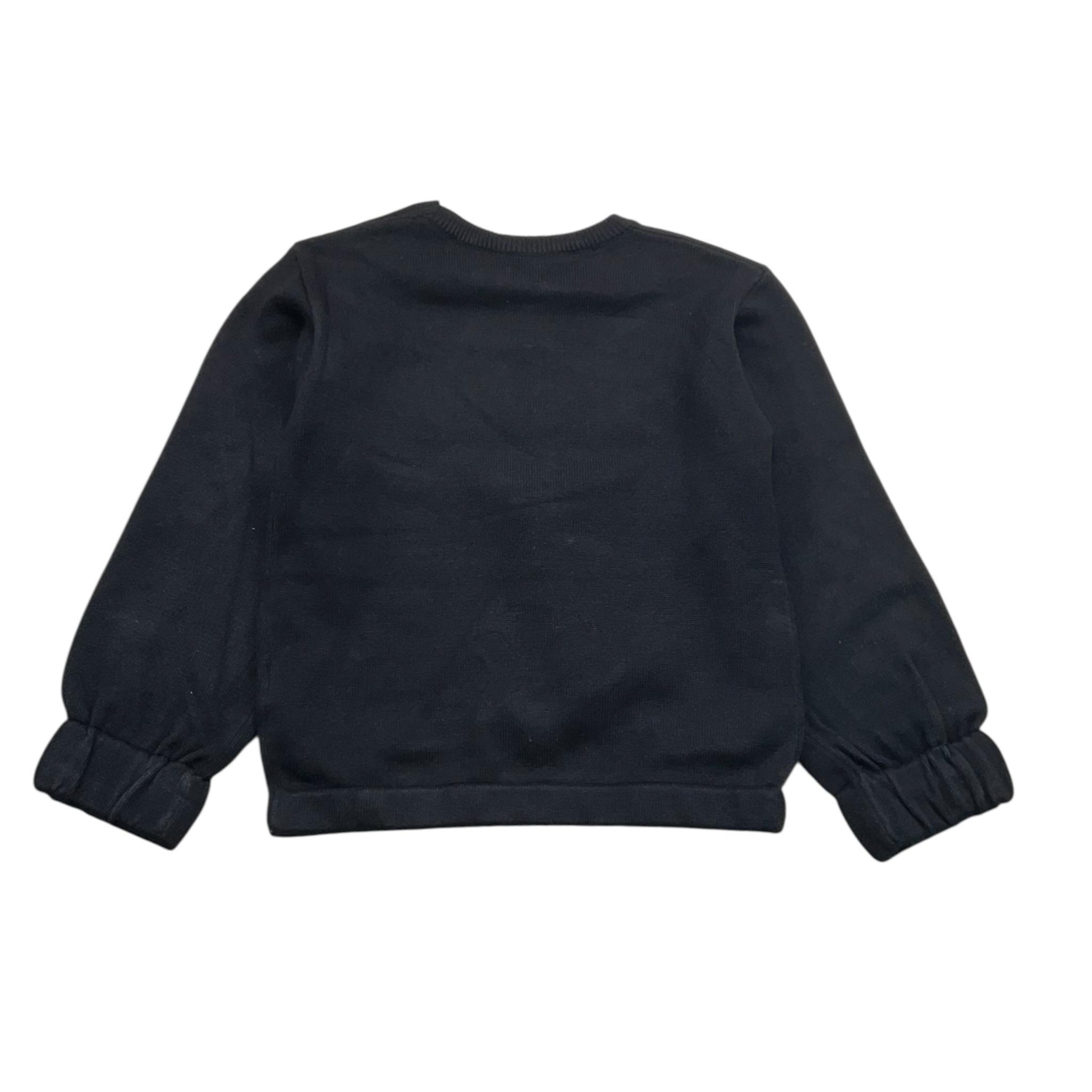 MARC ELLIS maglia girocollo tinta unita con logo Nero per Bambina JMNSW00193J NERO MARC ELLIS 