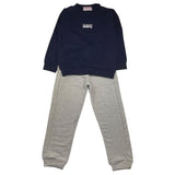 Cesare Paciotti 2-teiliges Set Sweatshirt-Hose zweifarbig blau/grau für Jungen