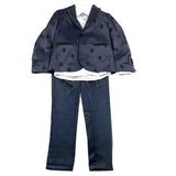 Shako' Komplettset 4-teilig Hemd-Jacke-Hose-Fliege Blau für Neugeborene