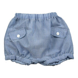 Malvi & Co Culotte Tinta Unita con Fantasia A Righe per Neonato S25N155CUEG AZZURRO MALVI & CO 