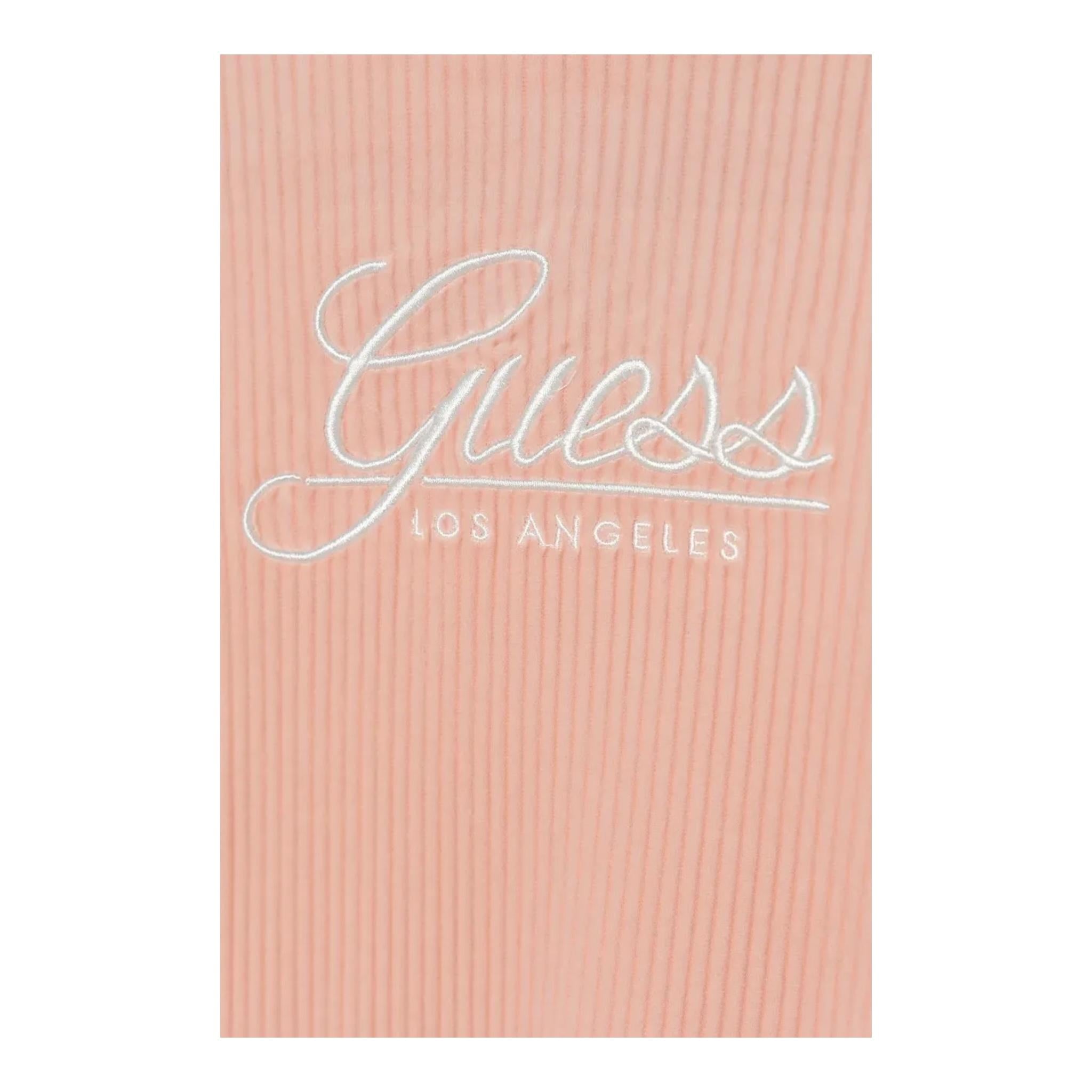GUESS abito manica lunga con cappuccio e logo Rosa per Bambina N4BK12KCH92 ROSA GUESS 