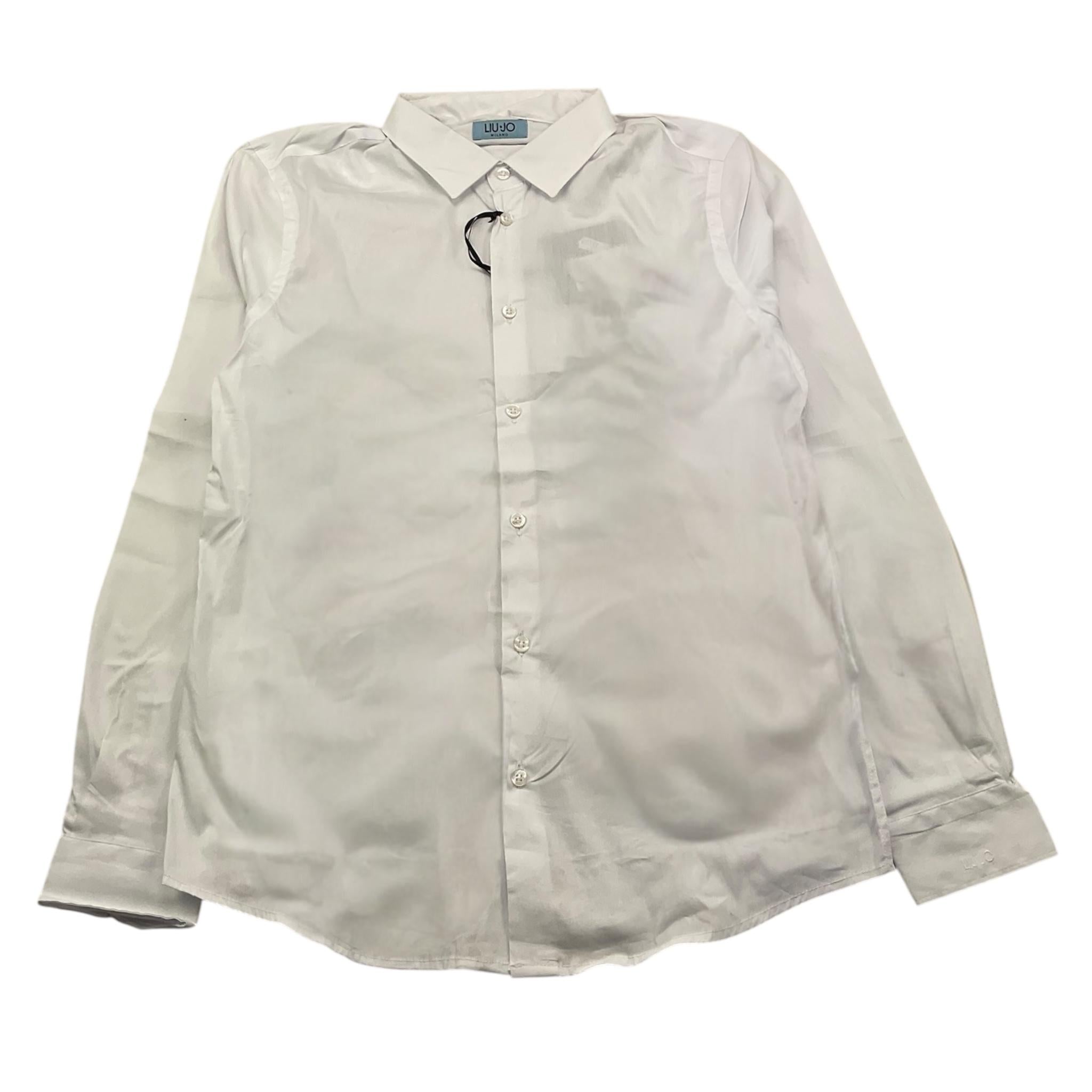LIU JO camicia manica lunga tinta unita Bianco per Bambino QA3013 BIANCO LIU JO 