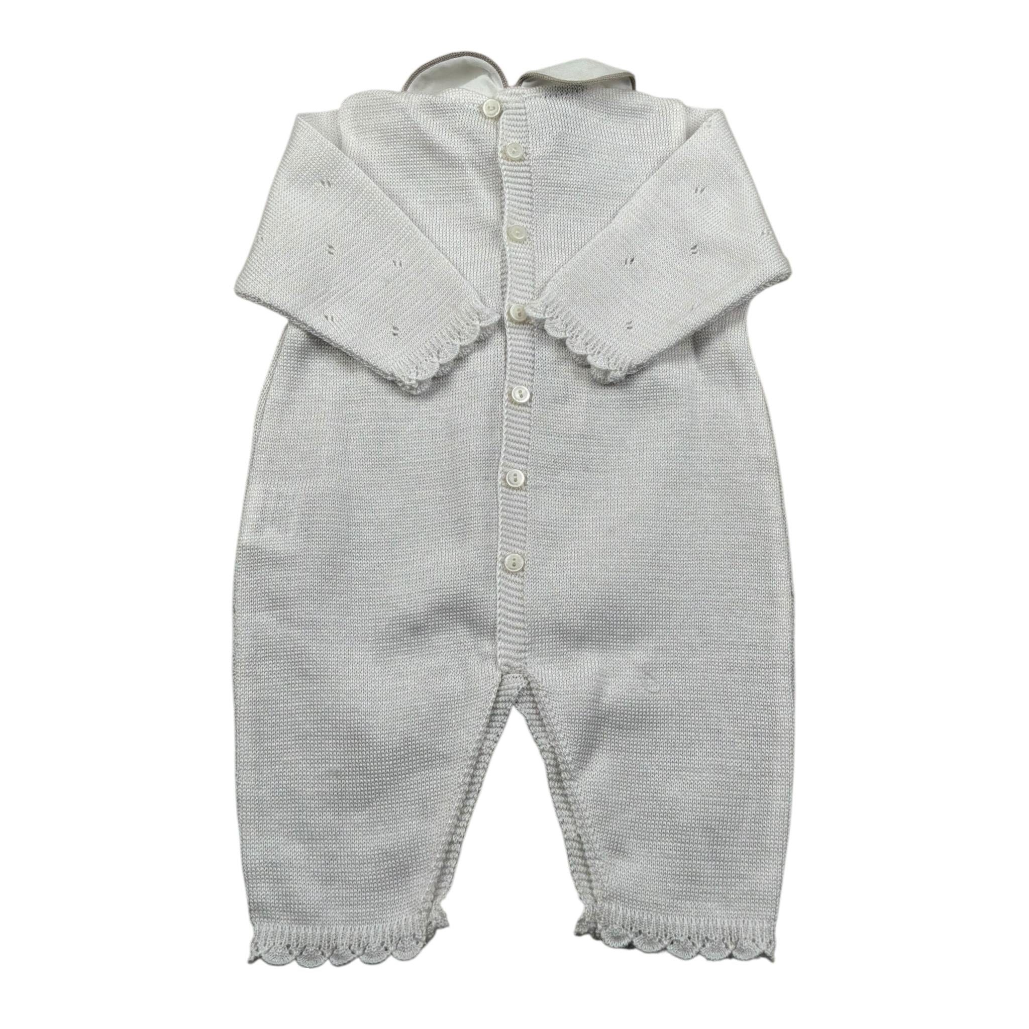 Marlu' Tutina Manica Lunga Tinta Unita per Neonata EP1210 PANNA MARLU' 