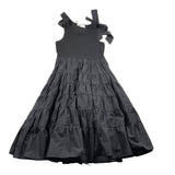 Meimeij Einfarbig Bowknot Armloch Kleid Schwarz Für Mädchen