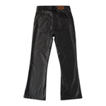 SARABANDA pantalone modello a zampa tinta unita in ecopelle Nero per Bambina A761 NERO SARABANDA 