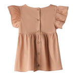 Sarabanda Camicia Mezza Manica con Fiocco per Neonata 0B538N MARRONE SARABANDA 