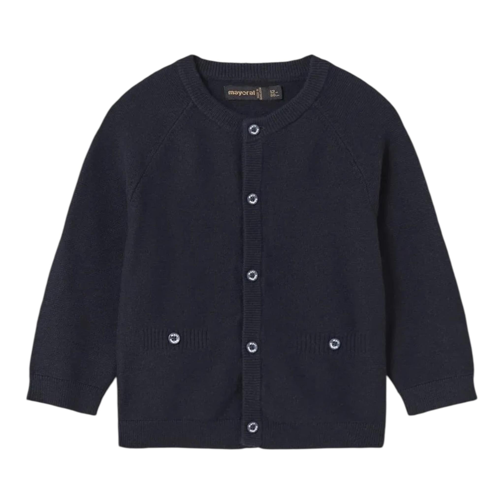 MAYORAL cardigan tinta unita  Blu per Neonato 232490 BLU MAYORAL 