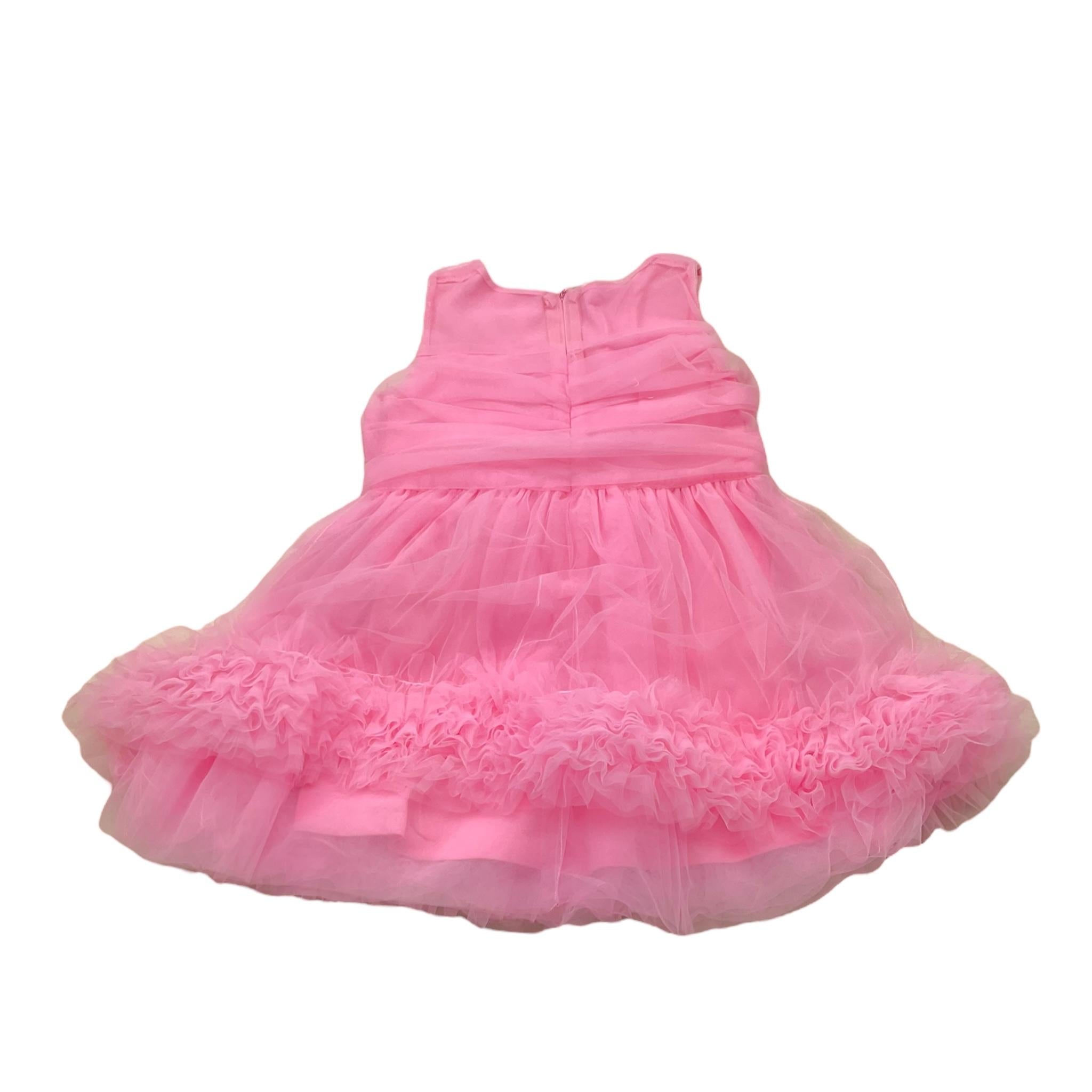 Liu Jo Abito Tinta Unita con Tulle per Bambina KA5115J ROSA LIU JO 