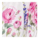 Monnalisa Gonna Tinta Unita Fantasia Floreale per Bambina GNMN BIANCO MONNALISA 