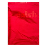 Datch Einfarbiger Hoodie mit rotem Logo-Print für Jungen