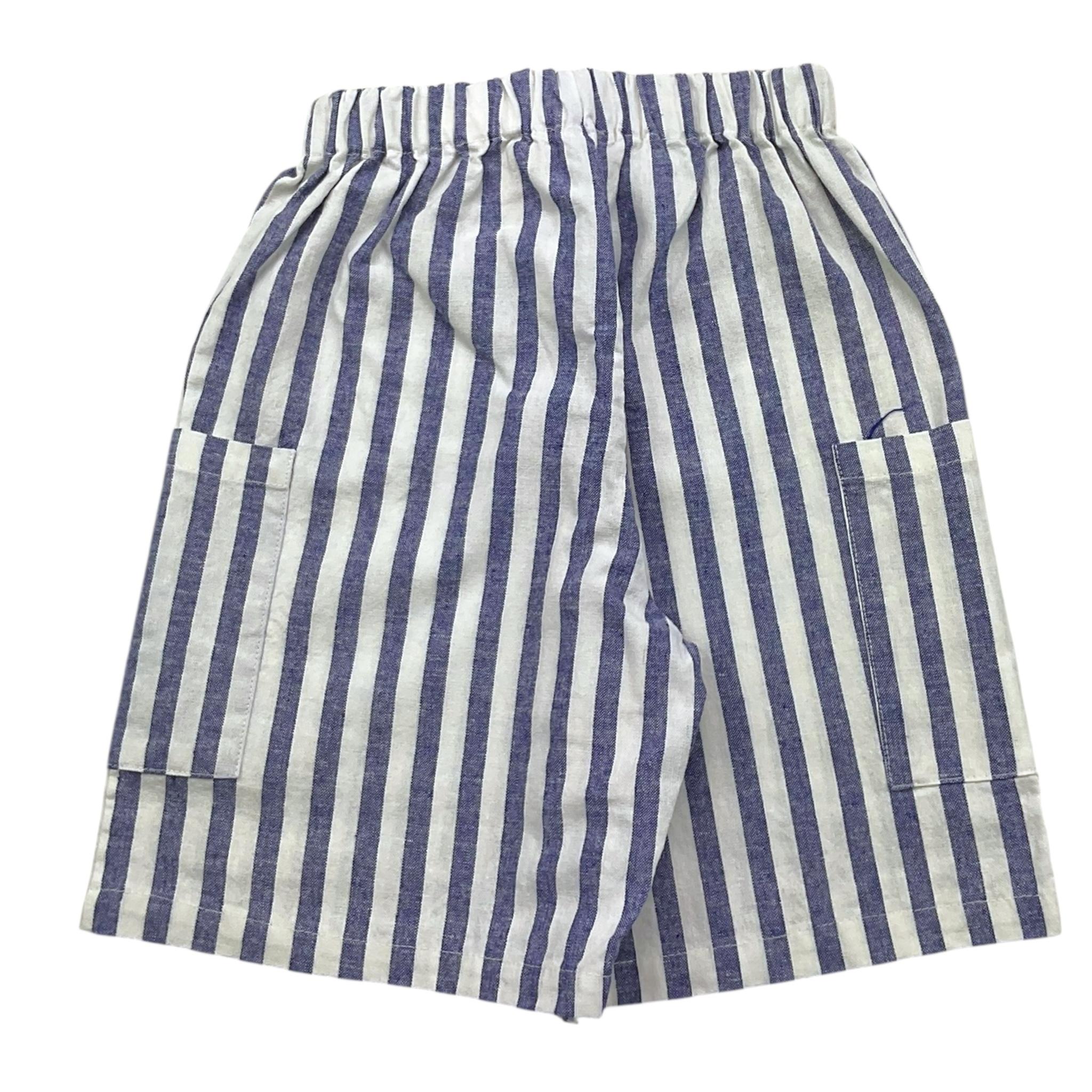 Babe & Tess Bermuda Bicolore Fantasia A Righe per Bambino 24518021J BIANCO/BLU BABE & TESS 