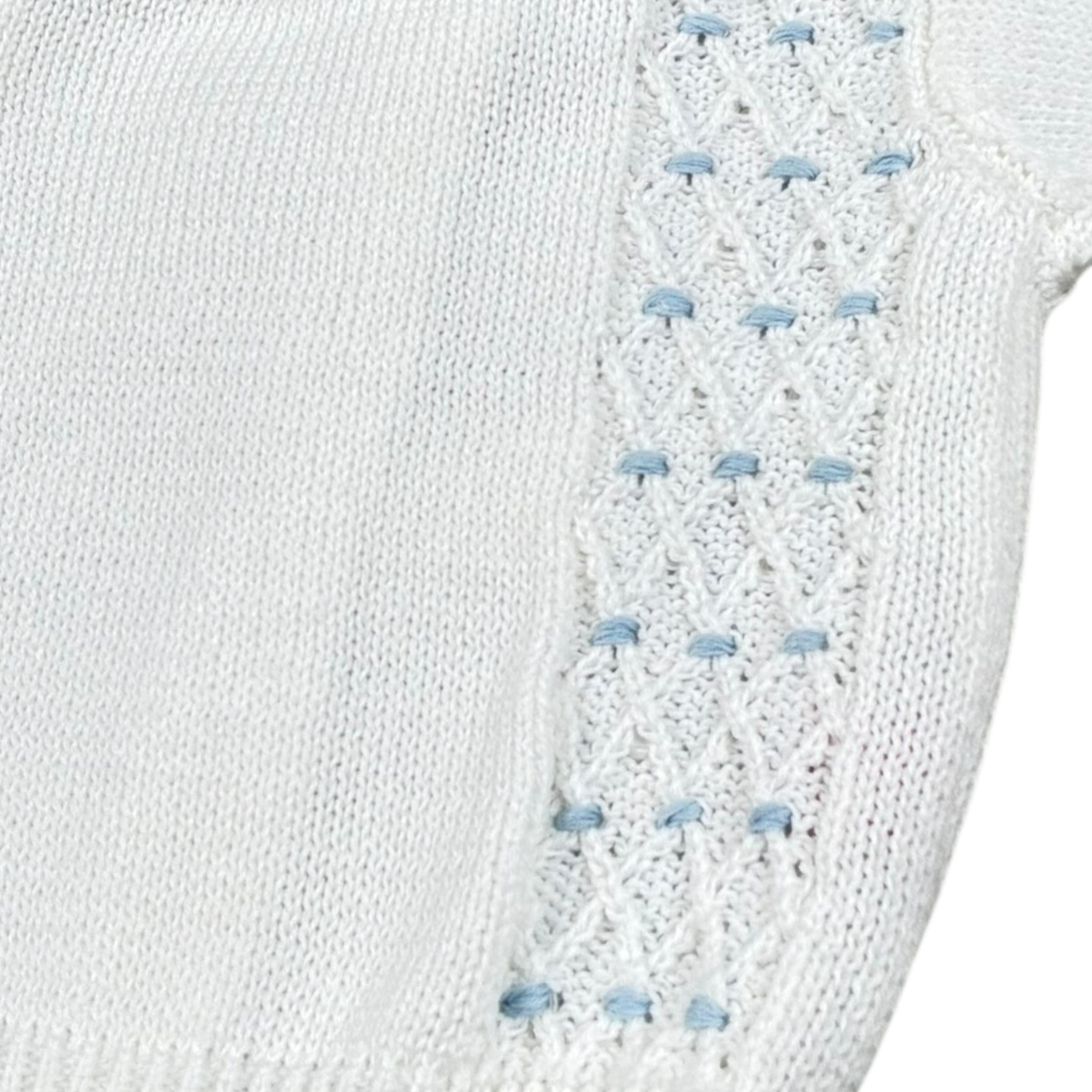 Scaldacuore Completo 2 Pezzi T-Shirt-Bermuda In Maglia per Neonato PS09PCORP24 BIANCO SCALDACUORE 