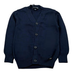 Please Cardigan Tinta Unita con Bottoni per Neonato NB03230B73 BLU PLEASE 