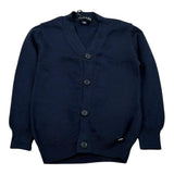 Please Cardigan Tinta Unita con Bottoni per Neonato NB03230B73 BLU PLEASE 