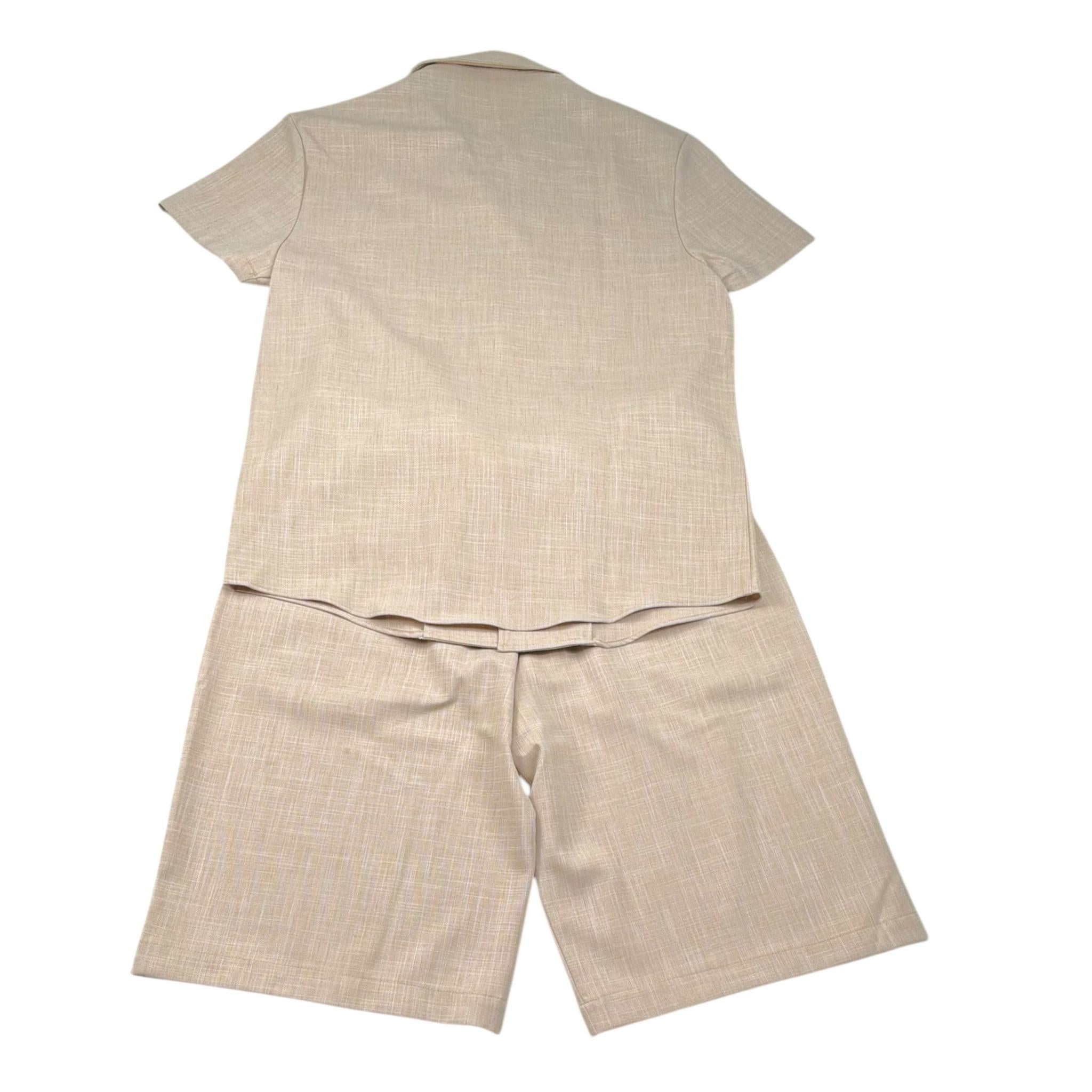 Daniele Alessandrini Completo 2 Pezzi Camicia-Bermuda Tinta Unita per Bambino 1236C00230 BEIGE DANIELE ALESSANDRINI 