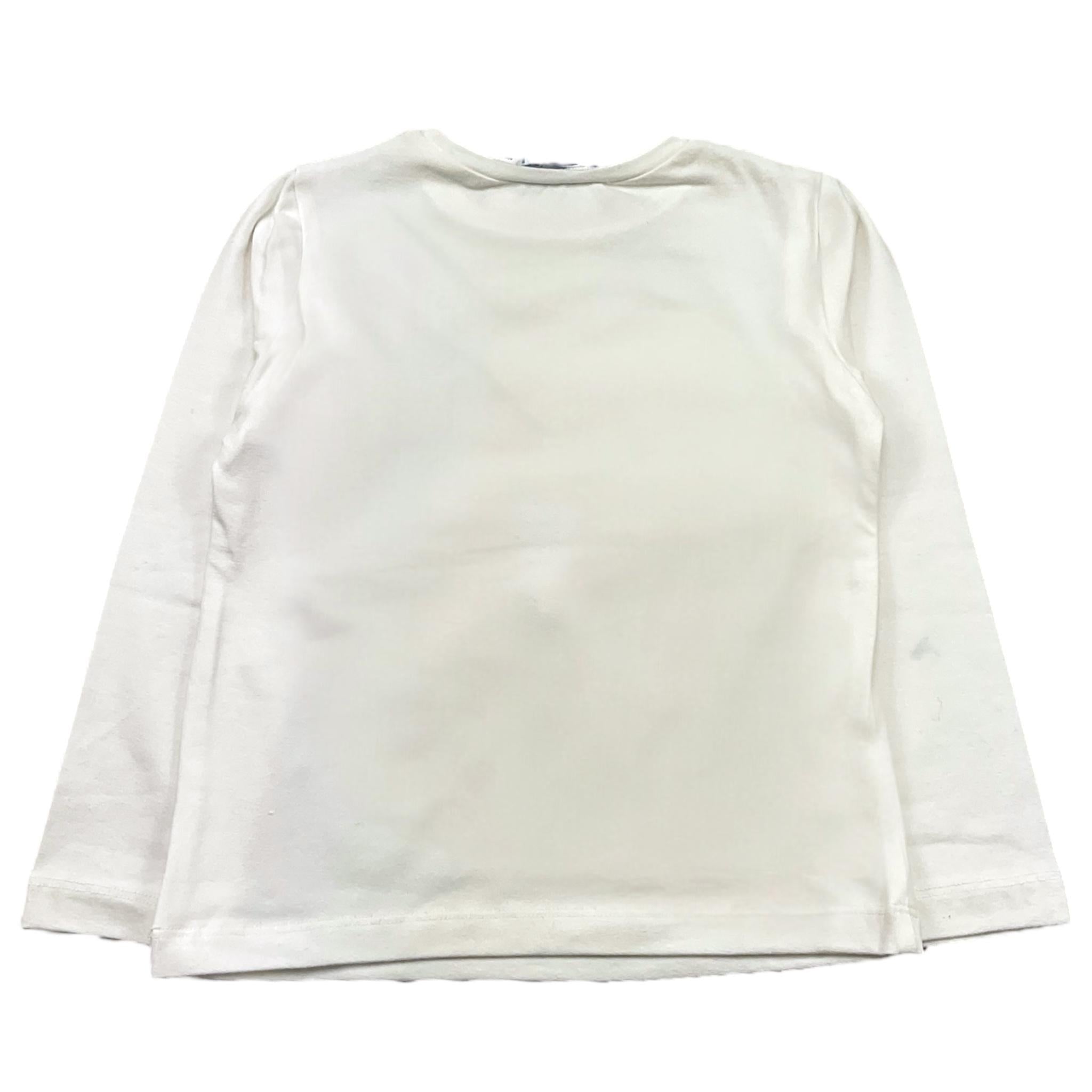 MAYORAL shirt girocollo tinta unita con stampa in contrasto Bianco per Bambina 4067 BIANCO MAYORAL 