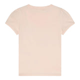 Guess T-Shirt Girocollo Tinta Unita con Logo per Bambina K5RI07K6YW4 ROSA GUESS 