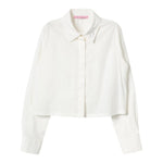MISS BLUMARINE camicia tinta unita con brillantini Bianco per Bambina IF4159 BIANCO MISS BLUMARINE 