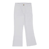Liu Jo Unifarbene Hose Mod Flare mit verstellbarer Taille Weiß für Mädchen
