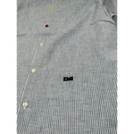 Daniele Alessandrini Camicia tinta unita con Fantasia A Righe Azzurro per Bambino 1235C1198 AZZURRO DANIELE ALESSANDRINI 