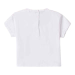 Sarabanda T-Shirt Girocollo tinta unita con Brillantini Bianco per Neonata 0B211X BIANCO SARABANDA 