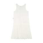 Billieblush Abito Tinta Unita con Fiori Giromanica per Neonata U21132 BIANCO BillIEBLUSH 