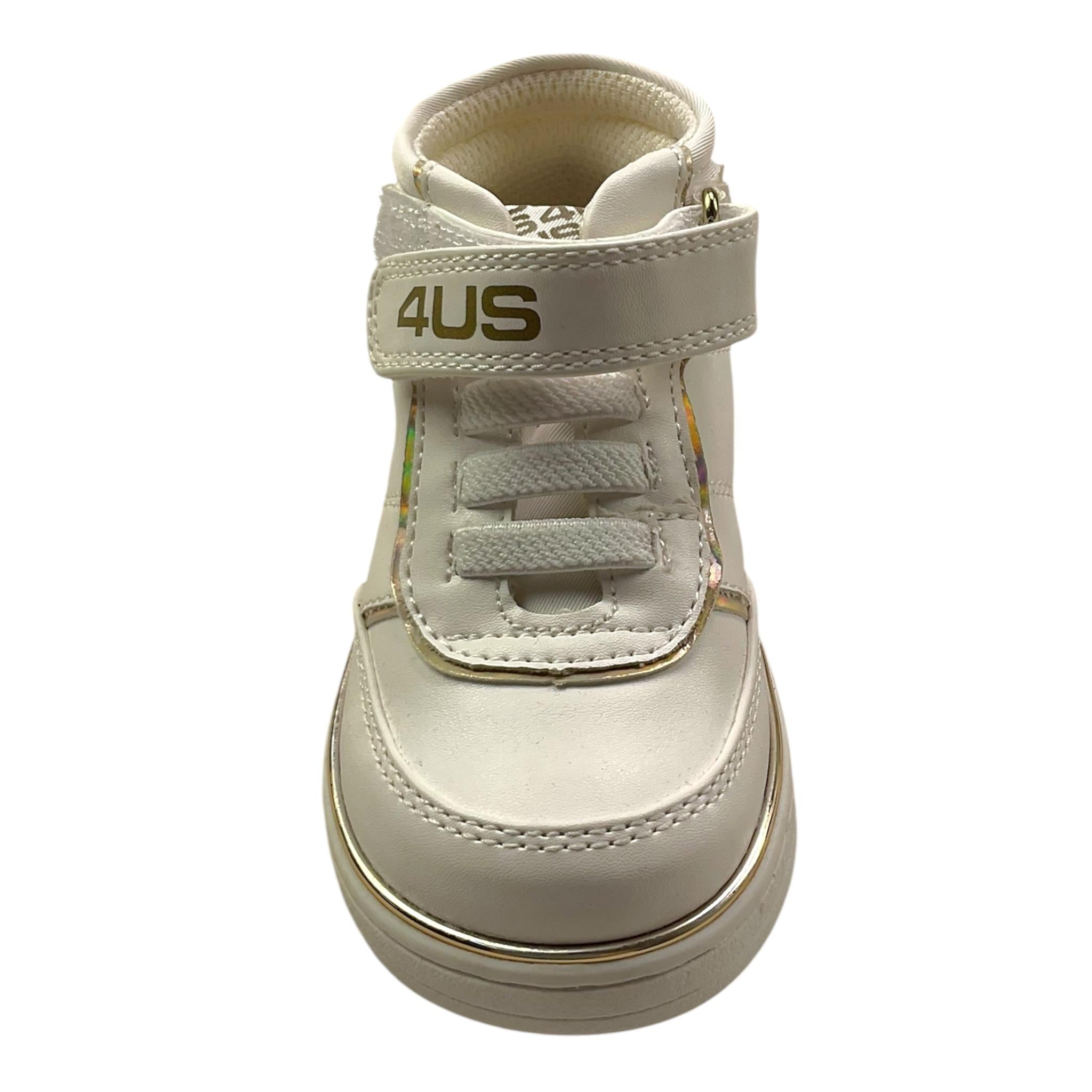 CESARE PACIOTTI sneakers tinta unita con strappo e lacci Bianco per Neonato 42641 BIANCO CESARE PACIOTTI 