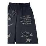 JOHN RICHMOND pantalone tinta unita con elastico in vita e brillantini Nero per Bambina RGA25189PA NERO JOHN RICHMOND 